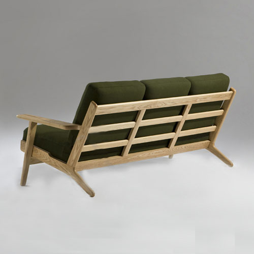 Hans J Wegner Style GE 290 3 Seat Sofa