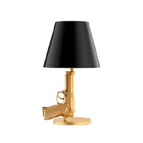 Bedside gun lamp