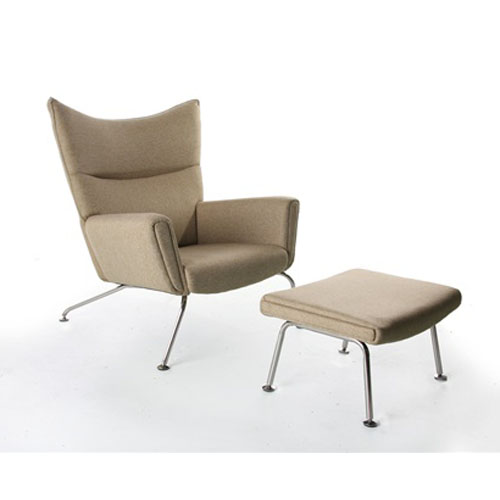 Hansen Wing Chair and Ottoman