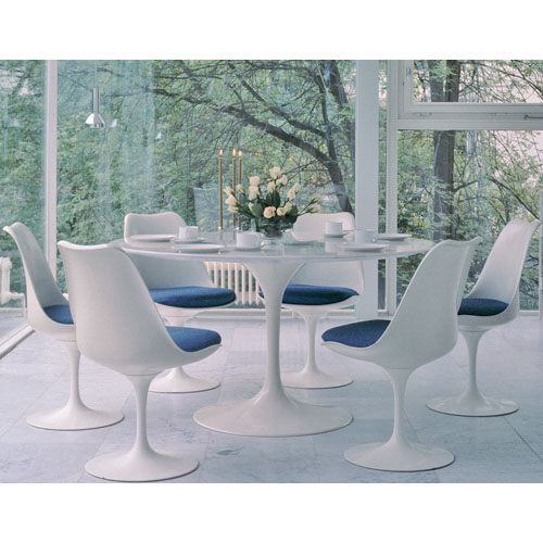 Saarinen Dining Table-white laminate