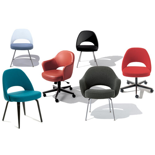 Eero Saarinen Plastic Back Side Chair