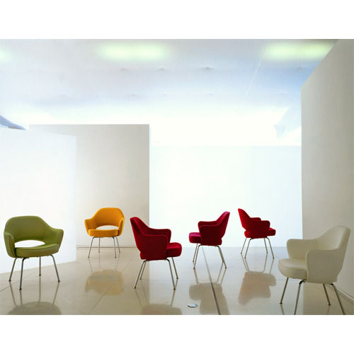 Eero Saarinen Arm Chair-Metal Legs