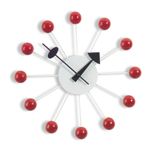 George Nelson Ball Clock Red
