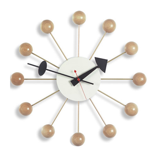 George Nelson Ball Clock Natural Beech