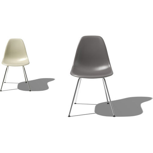 Eames Molded Plastic Side Chair 4-leg Base