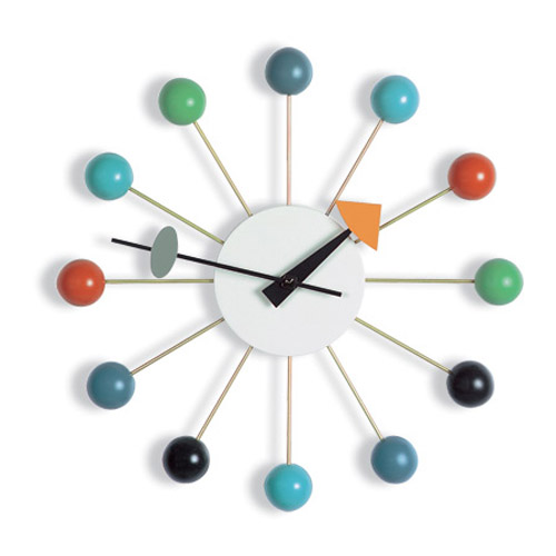 George Nelson Ball Clock Multi Colored
