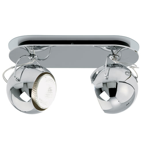Fabbian Beluga Steel Two Light Ceiling or Wall Light - D57G23